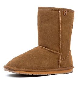 WALLABY LO JNR CHESTNUT SUEDE
