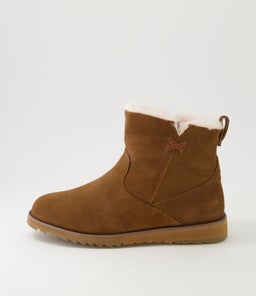 W12997 BEACH MINI EM CHESTNUT SHEEPSKIN