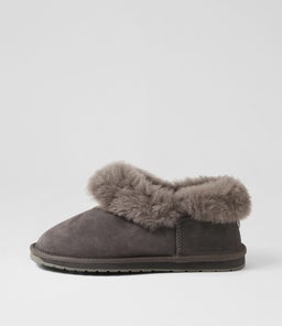 PLATINUM MINTARO EM CHARCOAL SUEDE
