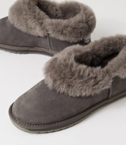 PLATINUM MINTARO EM CHARCOAL SUEDE