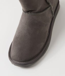 PLATINUM STINGER MINI MENS EM CHARCOAL SUEDE