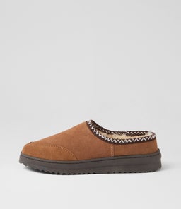 PLATINUM OUTBACK SCUFF EM CHESTNUT SUEDE