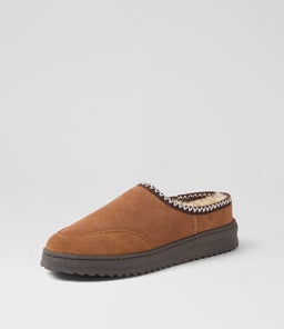 PLATINUM OUTBACK SCUFF EM CHESTNUT SUEDE