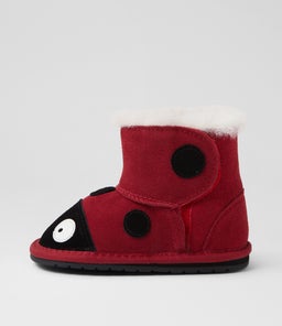 LADYBIRD PRE EM RED SUEDE