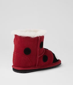 LADYBIRD PRE EM RED SUEDE