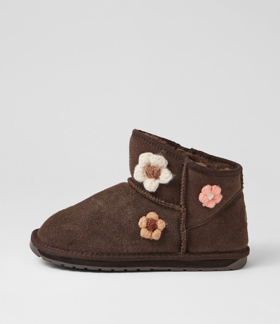 Daisy Junior Chocolate Suede Ankle Boots Daisy Junior Chocolate Suede Ankle Boots