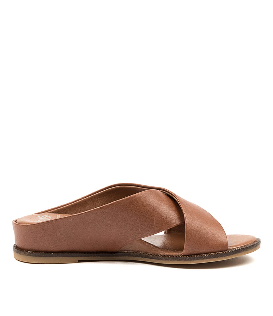 New Eos Lauren W Taupe Womens Shoes Casual Sandals Sandals Flat 
