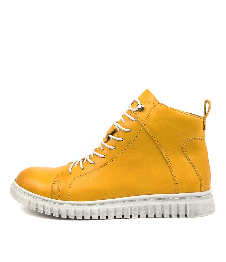 Buy Eos Clarrie Eo Mustard Comfort Ankle Boots online with free shipping