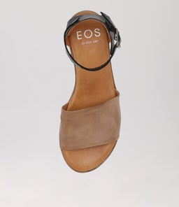 ILOS EO TAUPE BLACK LEATHER
