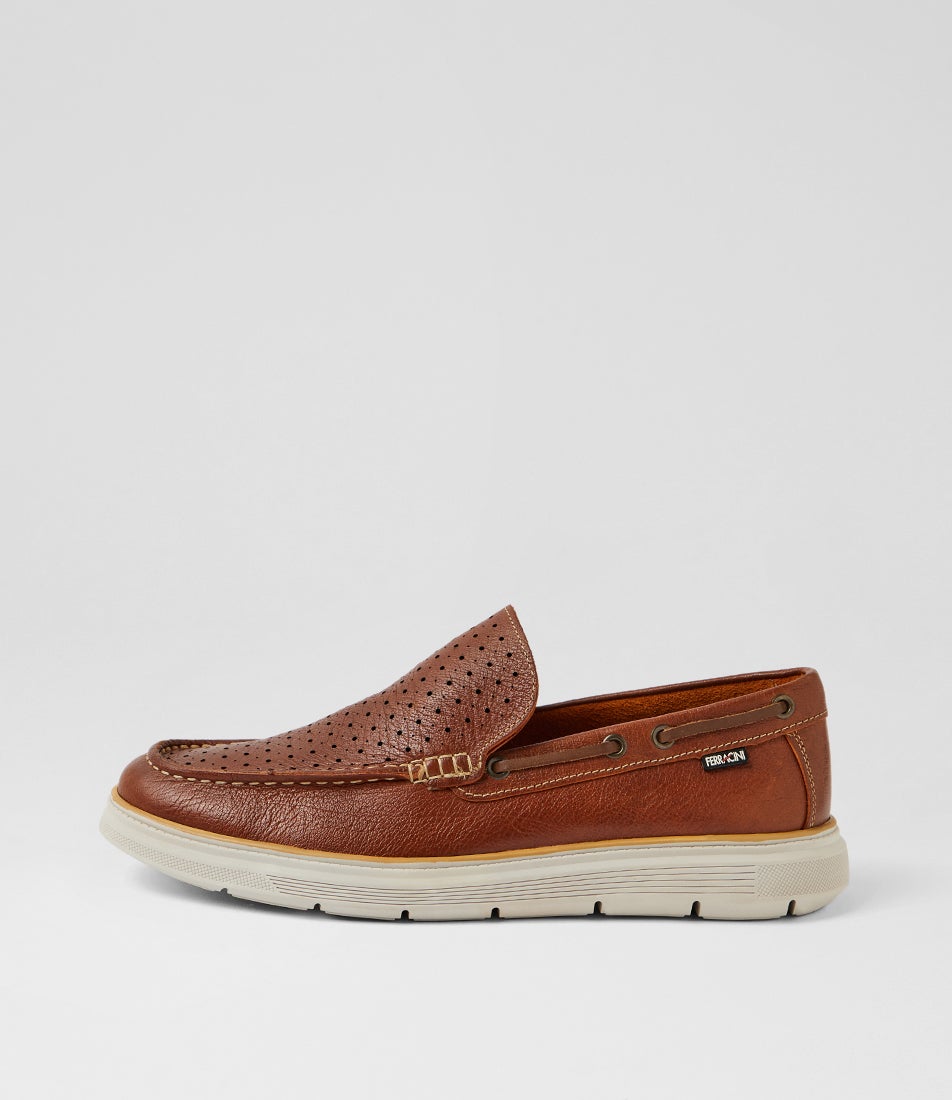 Valen Brown Leather Loafers
