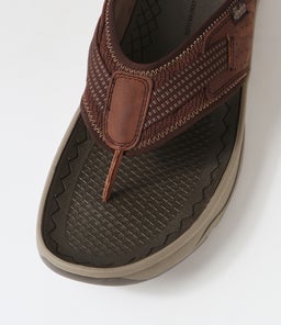 TREADLITE THONG FL BROWN COMBO NUBUCK