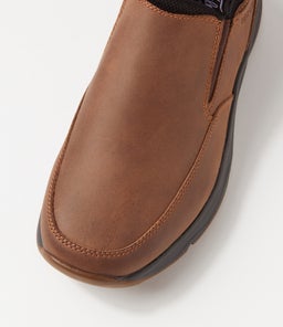 TREADLITE SLIP FL BROWN CRAZYHORSE LEATHER