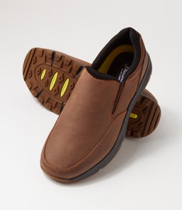 TREADLITE SLIP FL BROWN CRAZYHORSE LEATHER