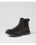 Lookout Black Crazyhorse Leather Chelsea Boots