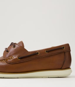 ATLANTIC 2 EYE FL COGNAC LEATHER