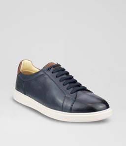 SOCIAL SNEAKER FL NAVY LEATHER