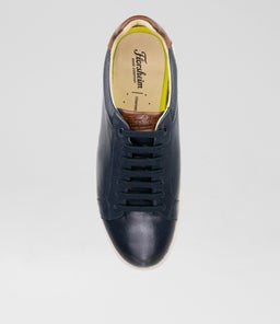 SOCIAL SNEAKER FL NAVY LEATHER
