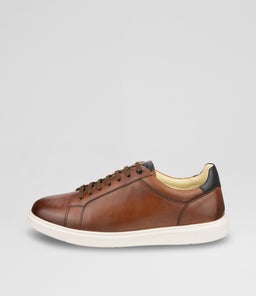 SOCIAL SNEAKER FL COGNAC LEATHER