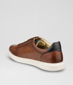 SOCIAL SNEAKER FL COGNAC LEATHER