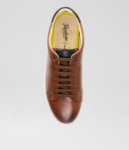 SOCIAL SNEAKER FL COGNAC LEATHER