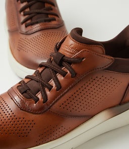 FLEET PERF SNEAKER FL COGNAC LEATHER