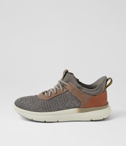 FLEET KNIT SNEAKER FL GREY KNIT LEATHER