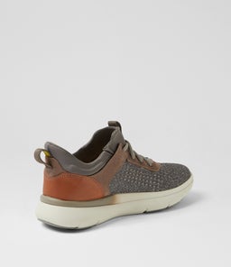 FLEET KNIT SNEAKER FL GREY KNIT LEATHER