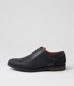 CALABRIA PRINT FL NAVY LEATHER SUEDE