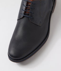 CALABRIA PRINT FL NAVY LEATHER SUEDE