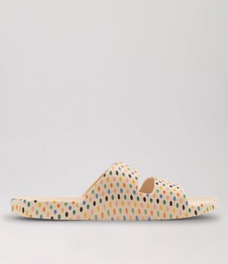SLIDES W FM RETRO DOTS STONE SMOOTH
