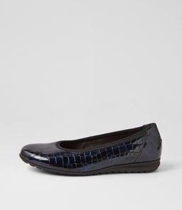 ELLIE OCEAN SNAKE PRINT LEATHER