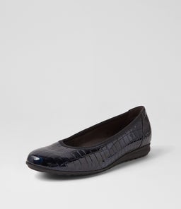 ELLIE OCEAN SNAKE PRINT LEATHER