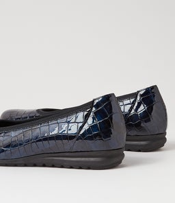 ELLIE OCEAN SNAKE PRINT LEATHER