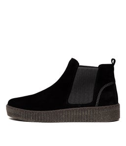 ANGELS SCHWARZ GREY SUEDE