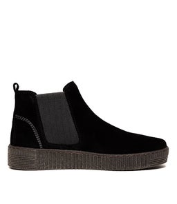 ANGELS SCHWARZ GREY SUEDE