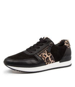 MADISON GA BLACK LEOPARD LEATHER