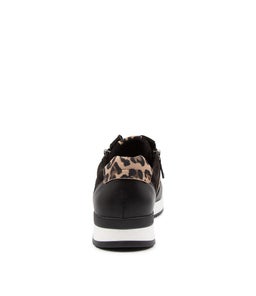 MADISON GA BLACK LEOPARD LEATHER