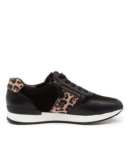 MADISON GA BLACK LEOPARD LEATHER