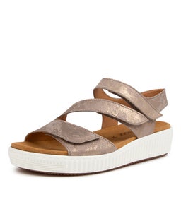 BRIELLE GA MUSCHEL METALLIC LEATHER