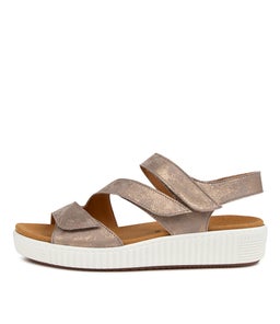 BRIELLE GA MUSCHEL METALLIC LEATHER