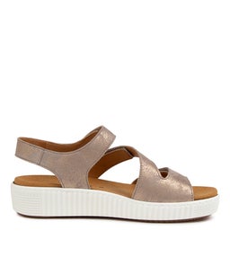 BRIELLE GA MUSCHEL METALLIC LEATHER