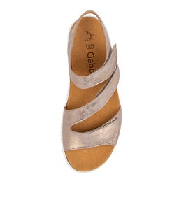 BRIELLE GA MUSCHEL METALLIC LEATHER