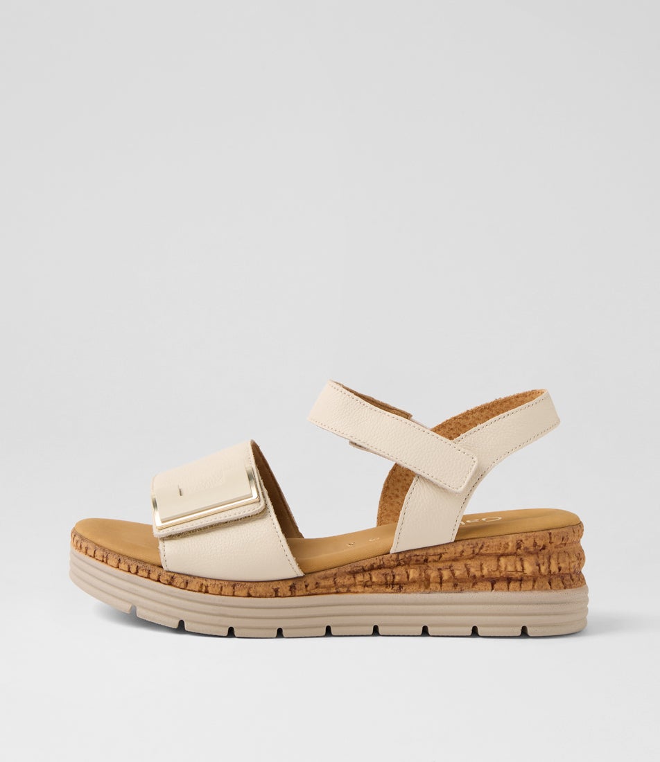 Ebony Creme Leather Sandals Ebony Creme Leather Sandals