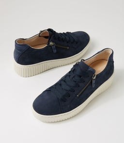 CORA GA BLUE BEIGE NUBUCK