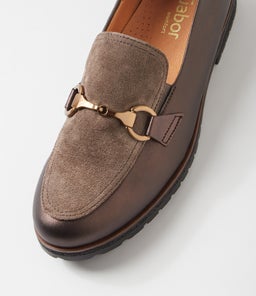 VAANI GA BRONZE MOHAIR LEATHER SUEDE