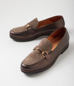 VAANI GA BRONZE MOHAIR LEATHER SUEDE