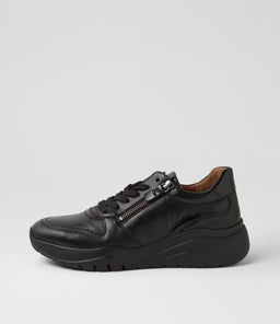 KHEESHA GA SCHWARZ LEATHER