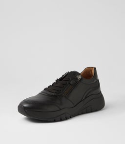 KHEESHA GA SCHWARZ LEATHER
