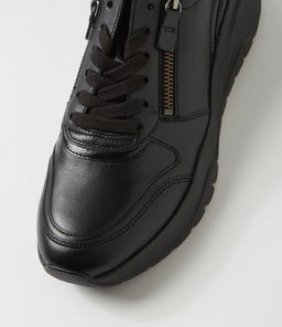 KHEESHA GA SCHWARZ LEATHER