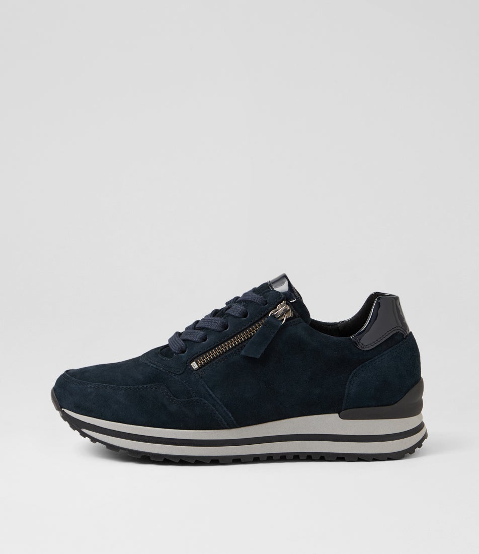 Anke Dark Blue Multi Sneakers